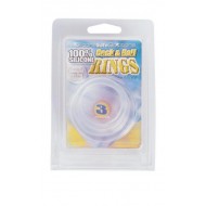 Cock&Ball Rings Silicone Set (pack de 3)