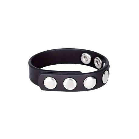 Cock Strap Simili-Cuir 7 pressions (7P/2P)